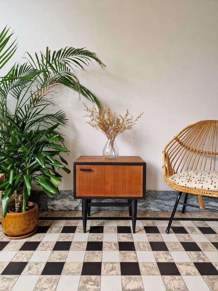 Vintage midcentury kastje | nachtkastje | retro, Maison & Meubles, Accessoires pour la Maison | Autre, Vintage, Enlèvement, Utilisé