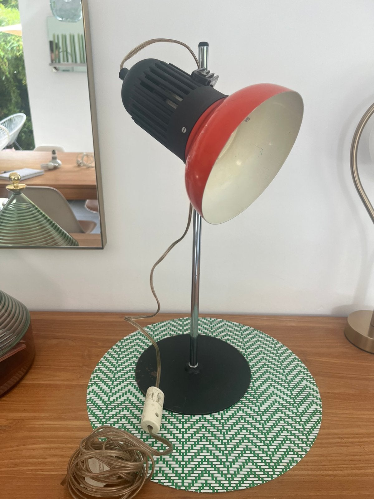 Lampe de bureau SPACE AGE ORANGE, Enlèvement ou Envoi, Orange, Lampe de bureau, Comme neuf