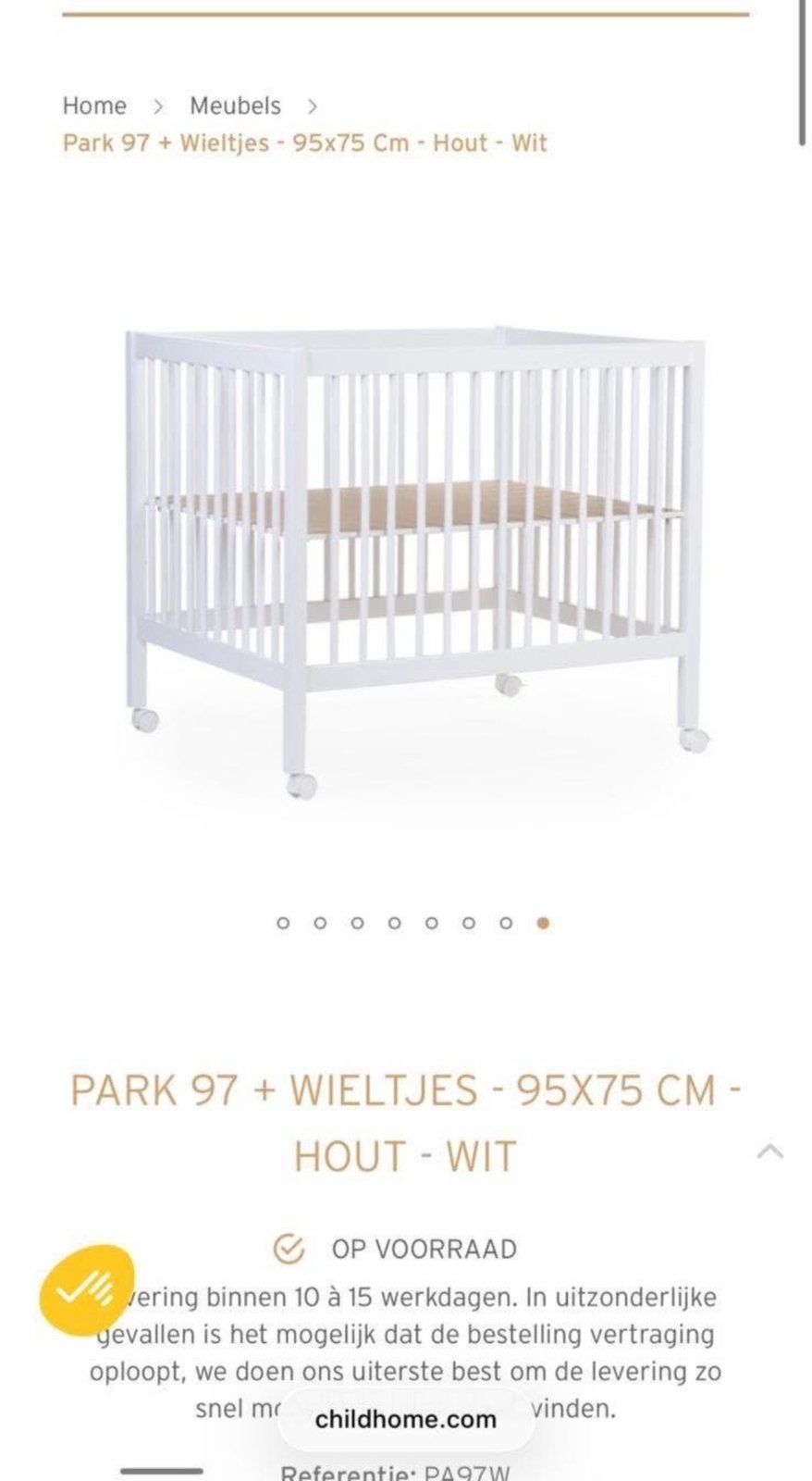 Childhome park met wieltjes nieuw in doos, Ophalen, Nieuw
