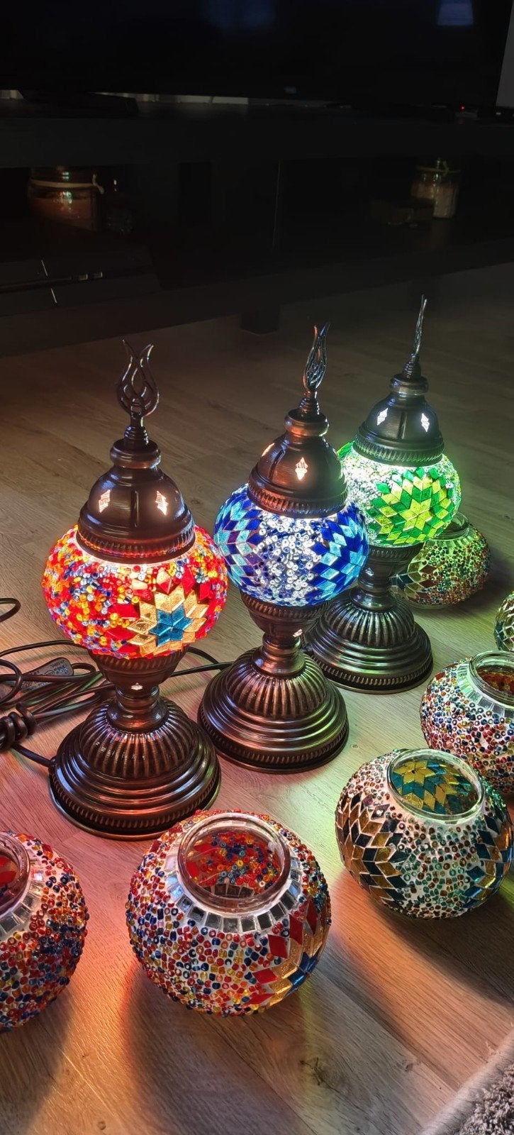 Mozaik lamp, Ophalen of Verzenden