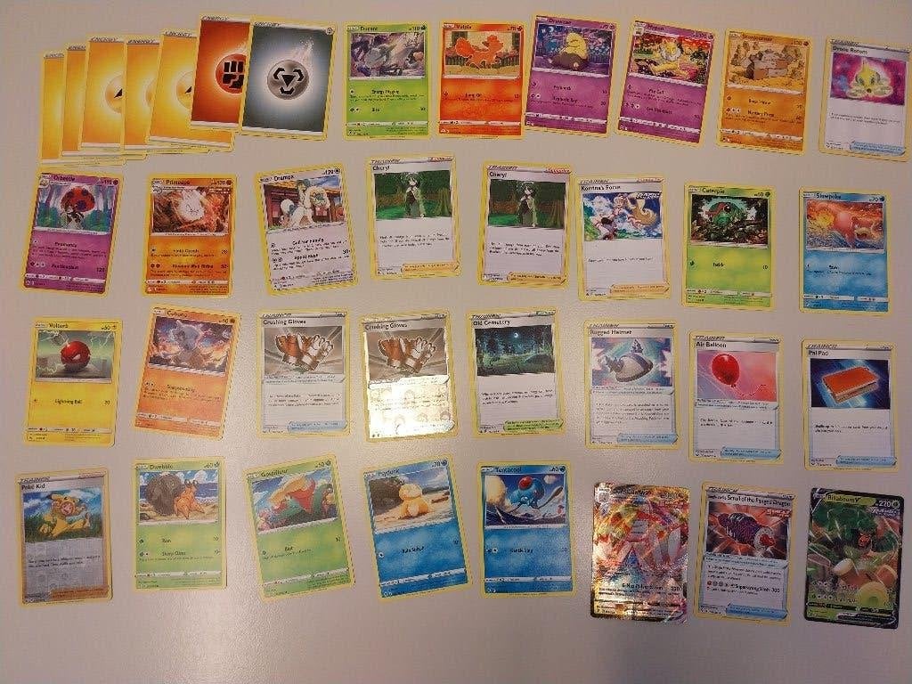 Lot Pokemon kaarten (61 stuks), Enlèvement ou Envoi, Utilisé, Plusieurs cartes