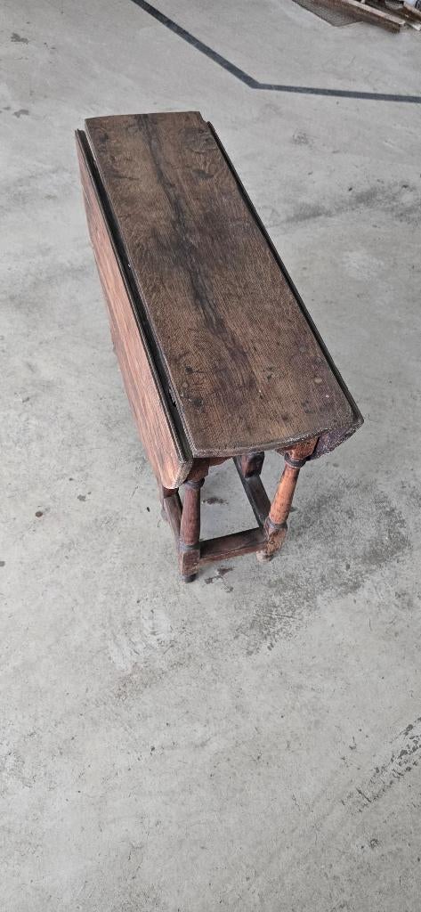 Prachtige Antieke Engelse Gateleg Table/ Hangoortafel – Eik, Antiek en Kunst, Ophalen