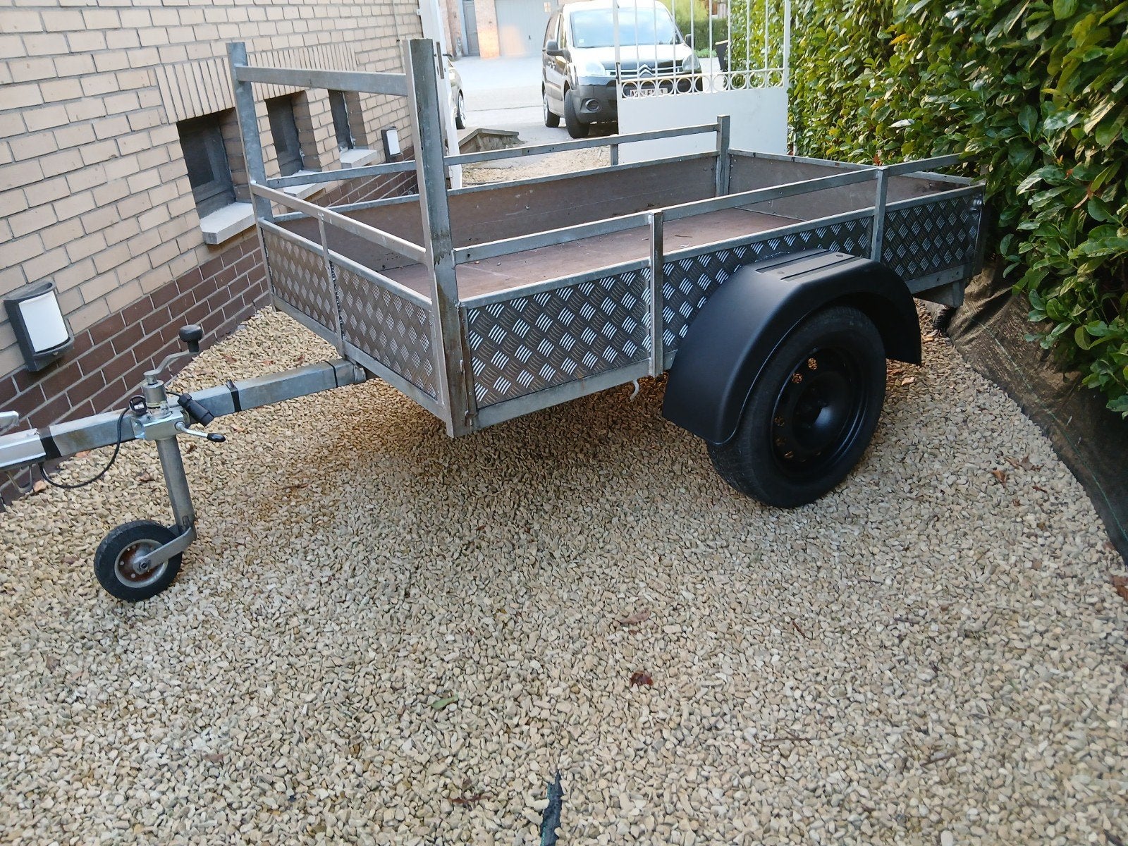 gegalavaniseerde aanhangwagen 200 x 125 cm, Ophalen