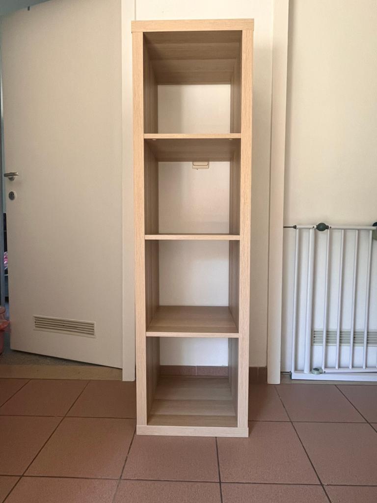 KALLAX Open kast, wit gelazuurd eikeneffect, 42x147 cm, Huis en Inrichting, Ophalen, Zo goed als nieuw