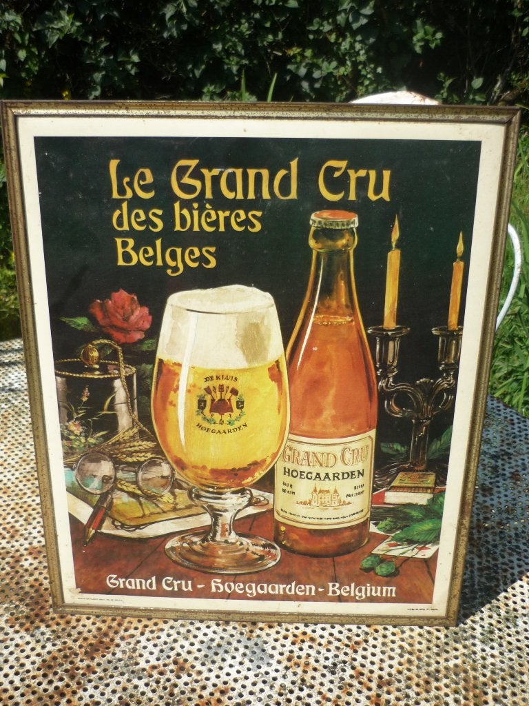 Carton, bords métal - Bières Hoegaarden- Grand Cru, Collections, Envoi