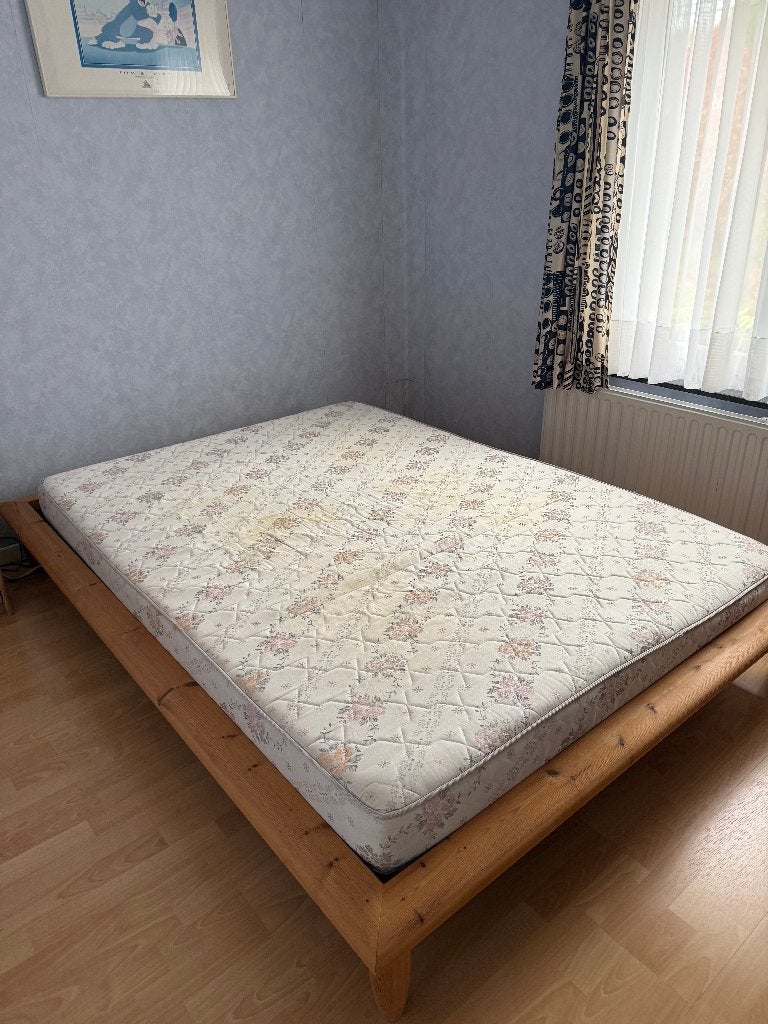 Lit double Moderne IKEA lato Flex, Maison & Meubles, Beige, Enlèvement, IKEA, 200 cm