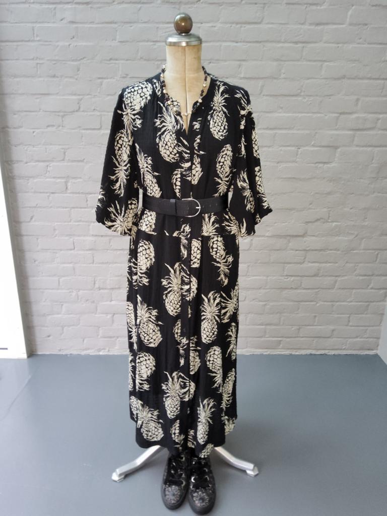 Zwarte jurk/ gilet met print  Mayerline, Kleding | Dames, Mayerline, Zwart, Maat 46/48 (XL) of groter, Nieuw