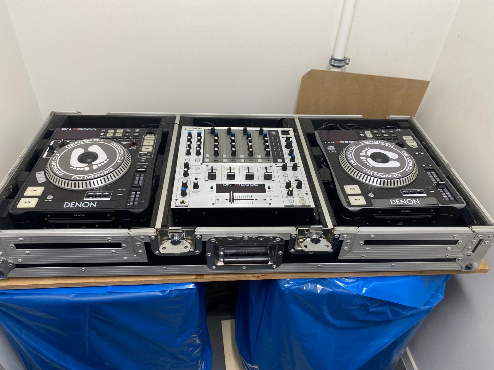 Denon set + case, Muziek en Instrumenten, Ophalen, Zo goed als nieuw, Denon