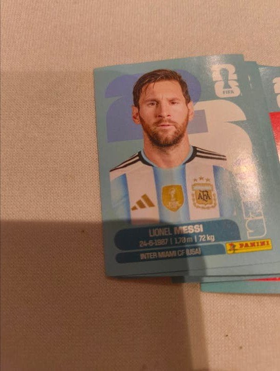 Autocollants de football avec Messi, Enlèvement ou Envoi, Comme neuf, Plusieurs autocollants