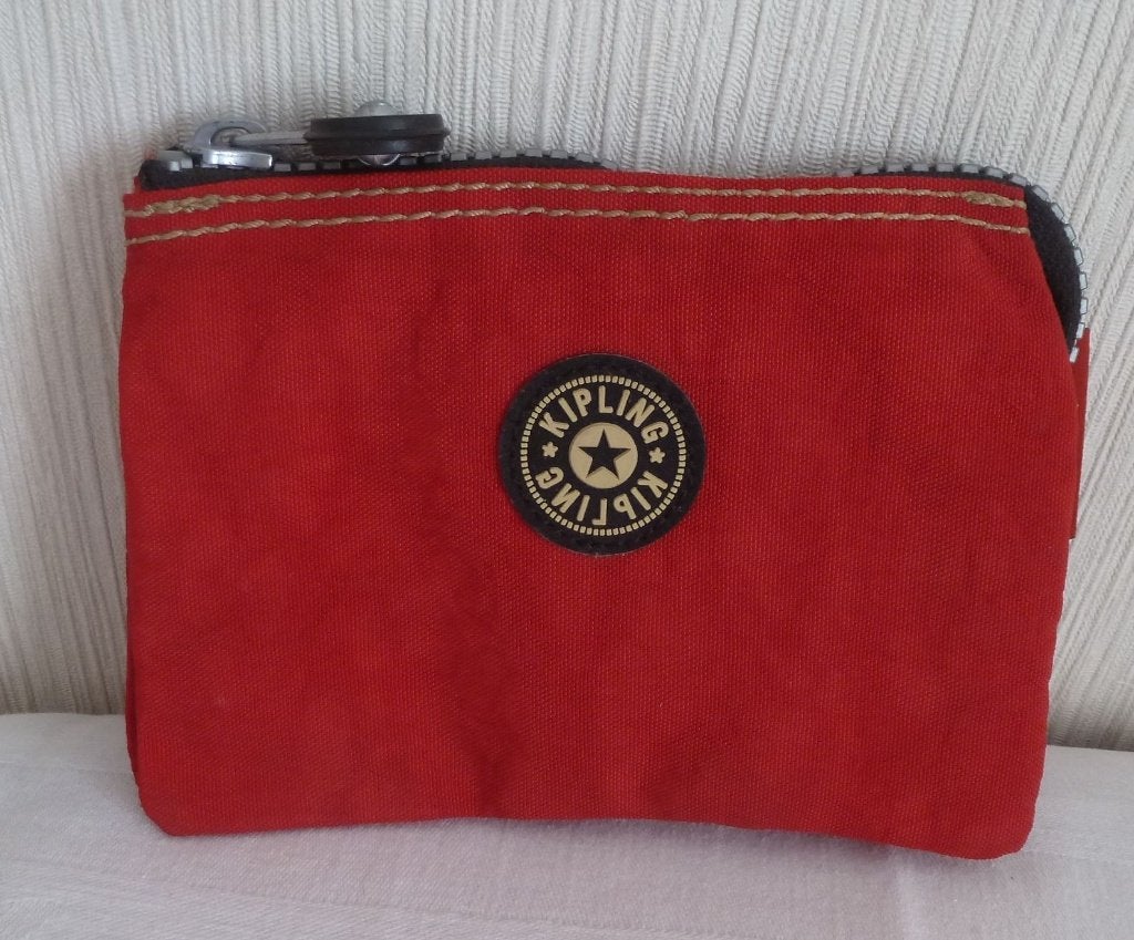 Kipling portemonnee 5 vakken rood TB State, Ophalen of Verzenden, Gebruikt, Rood, Overige merken