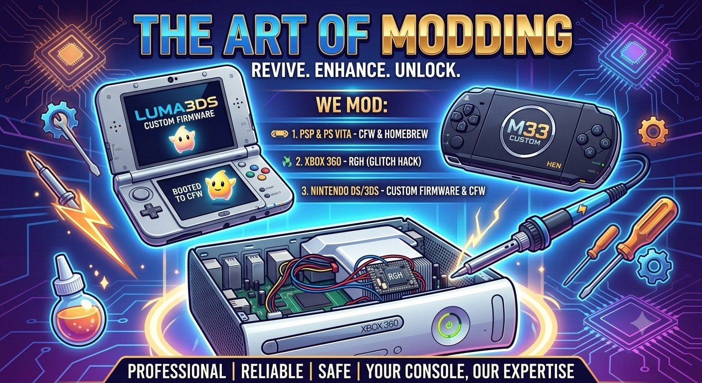 Proffesionele MOD service, Games en Spelcomputers, Ophalen of Verzenden