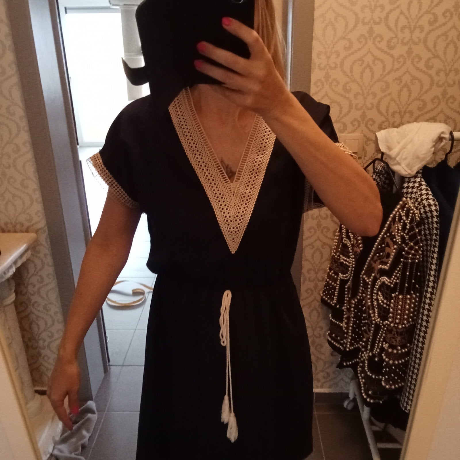 Donkerblauwe jurk, Kleding | Dames, Jumpsuits, Ophalen of Verzenden