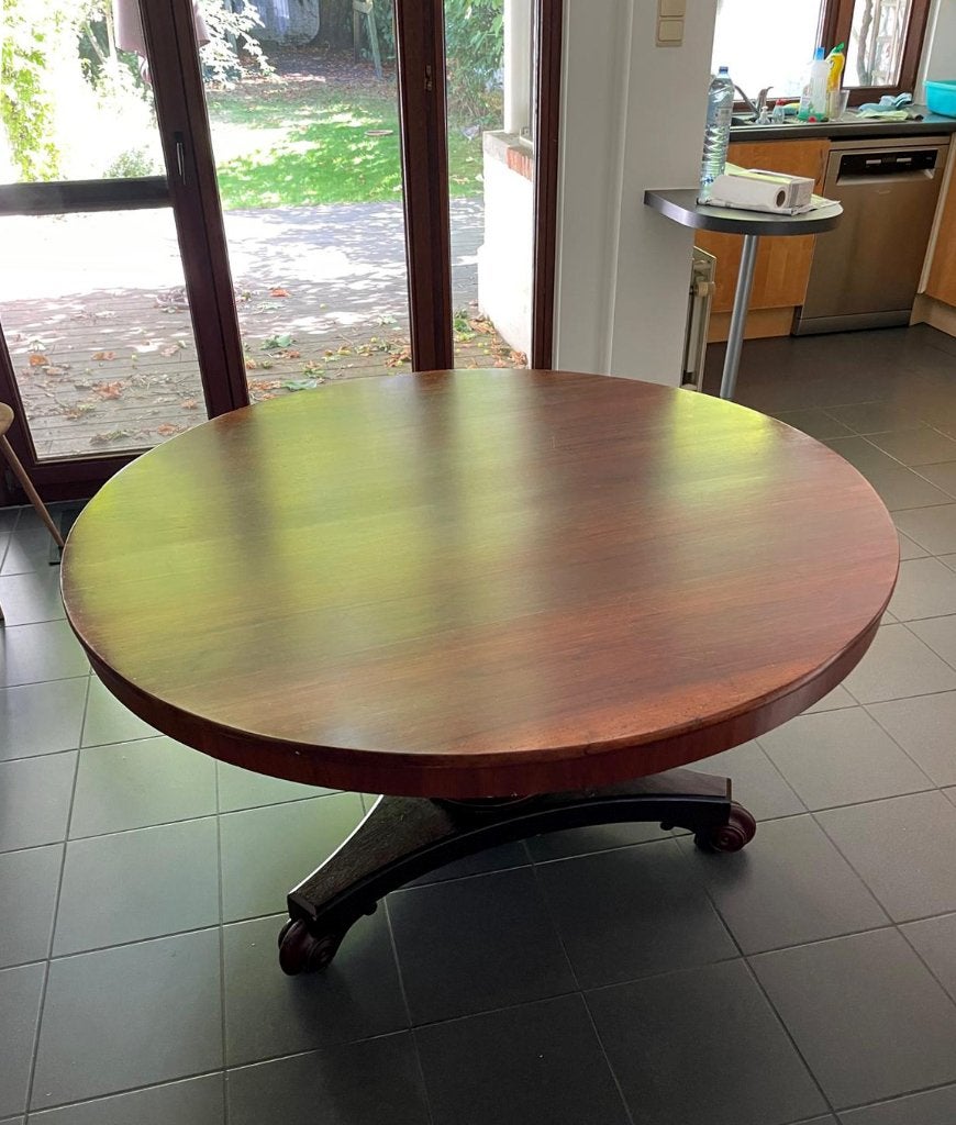 Mooie stijlvolle ronde antieke tafel, Ophalen