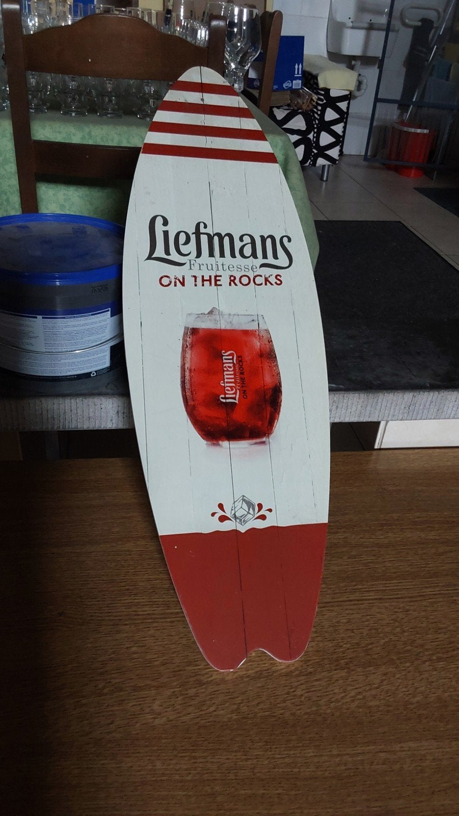 reclame bord Lindemans, Ophalen of Verzenden