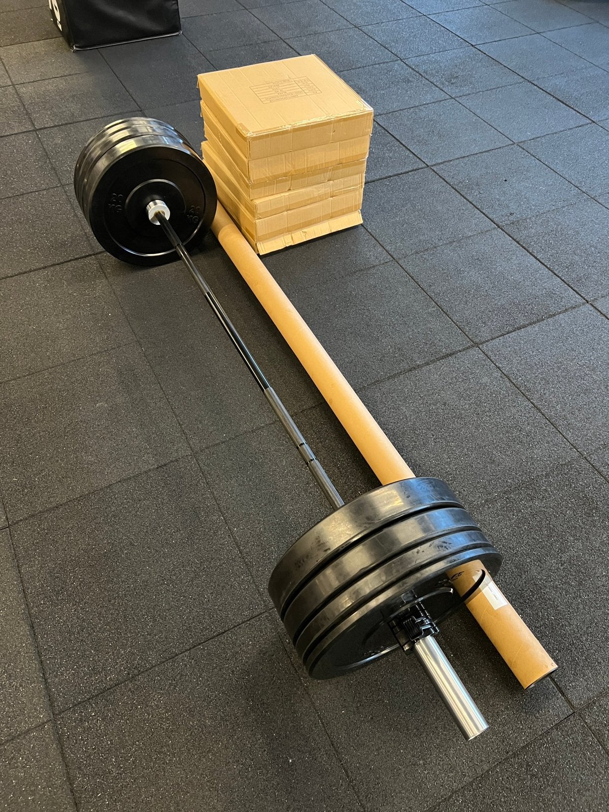 Olympische halterset 110kg / bumperplates / gewichten, Sport en Fitness, Ophalen, Halterset