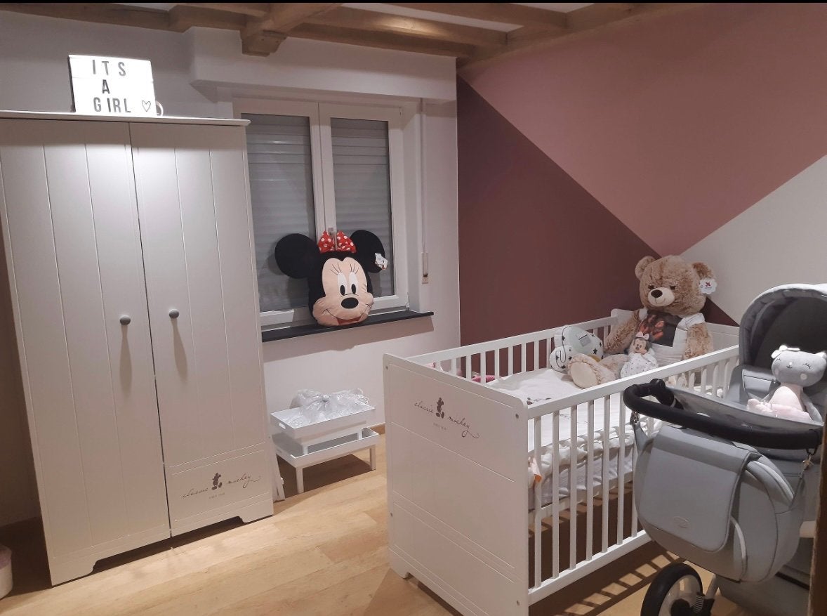 Volledig kinderkamerset classic mickey, Enlèvement, Comme neuf, Commode