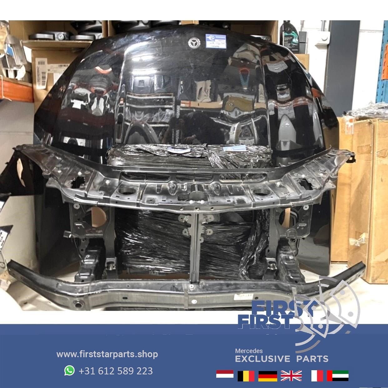 W166 GLE AMG VOORKOP ZWART COMPLEET FRONT ORIGINEEL Mercedes, Auto-onderdelen, Gebruikt, -, Voor, Ophalen of Verzenden