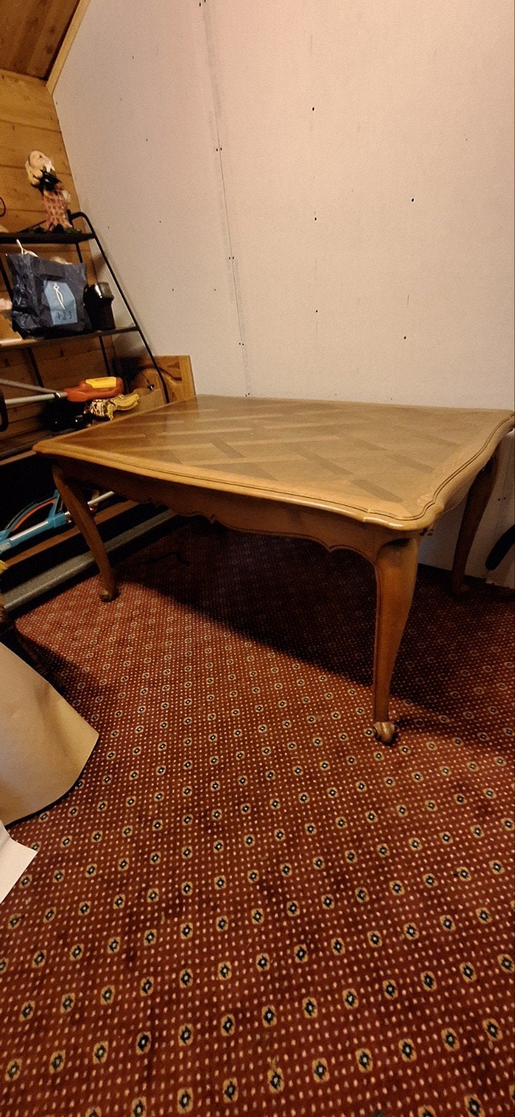 Eiken tafel met 6 stoelen., Antiek en Kunst, Ophalen