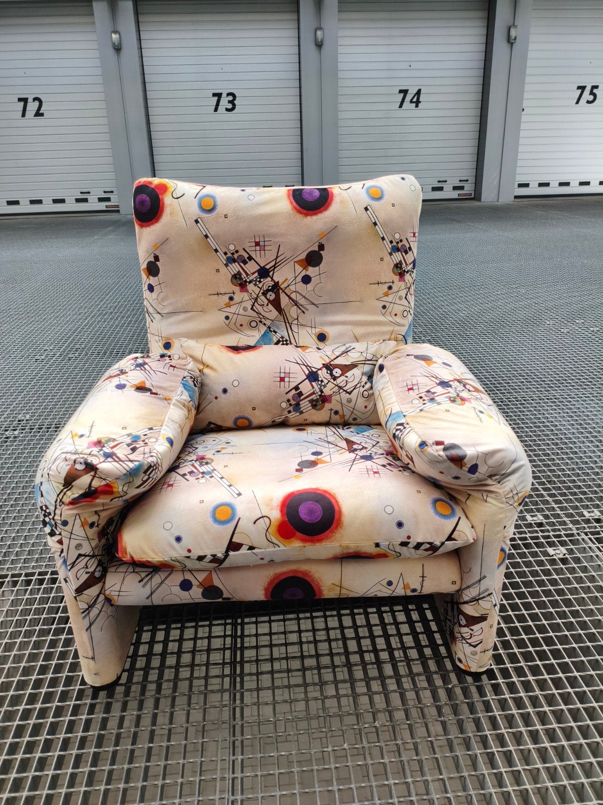 Fauteuil Cassina Maralunga Kandinsky, 75 à 100 cm, Enlèvement ou Envoi, Moins de 150 cm, Une personne
