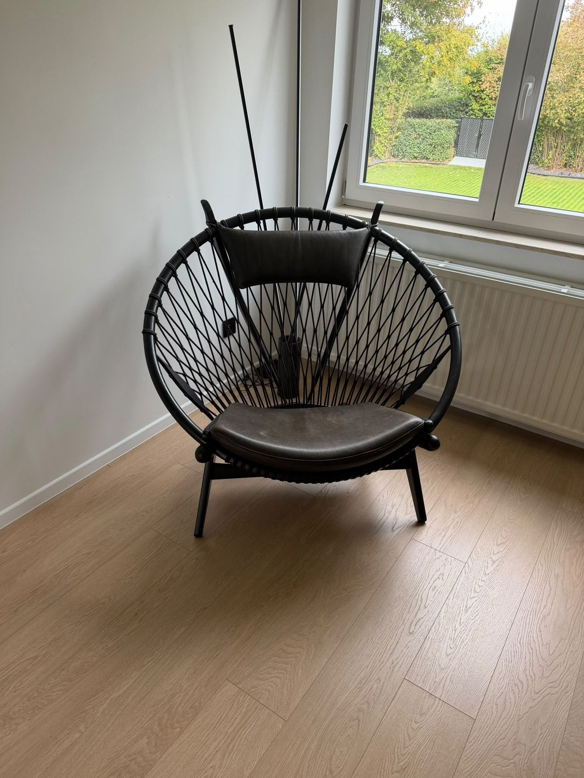 Hans wegner circle chair PP130, Tuin en Terras, Ophalen, Zo goed als nieuw, Hout