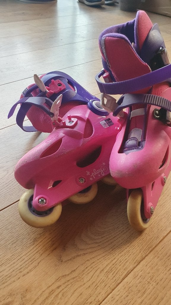 skeelers roze maat 32-34, Sports & Fitness, Patins à roulettes alignées, Autres marques, Rollers 4 roues en ligne, Réglable, Enlèvement