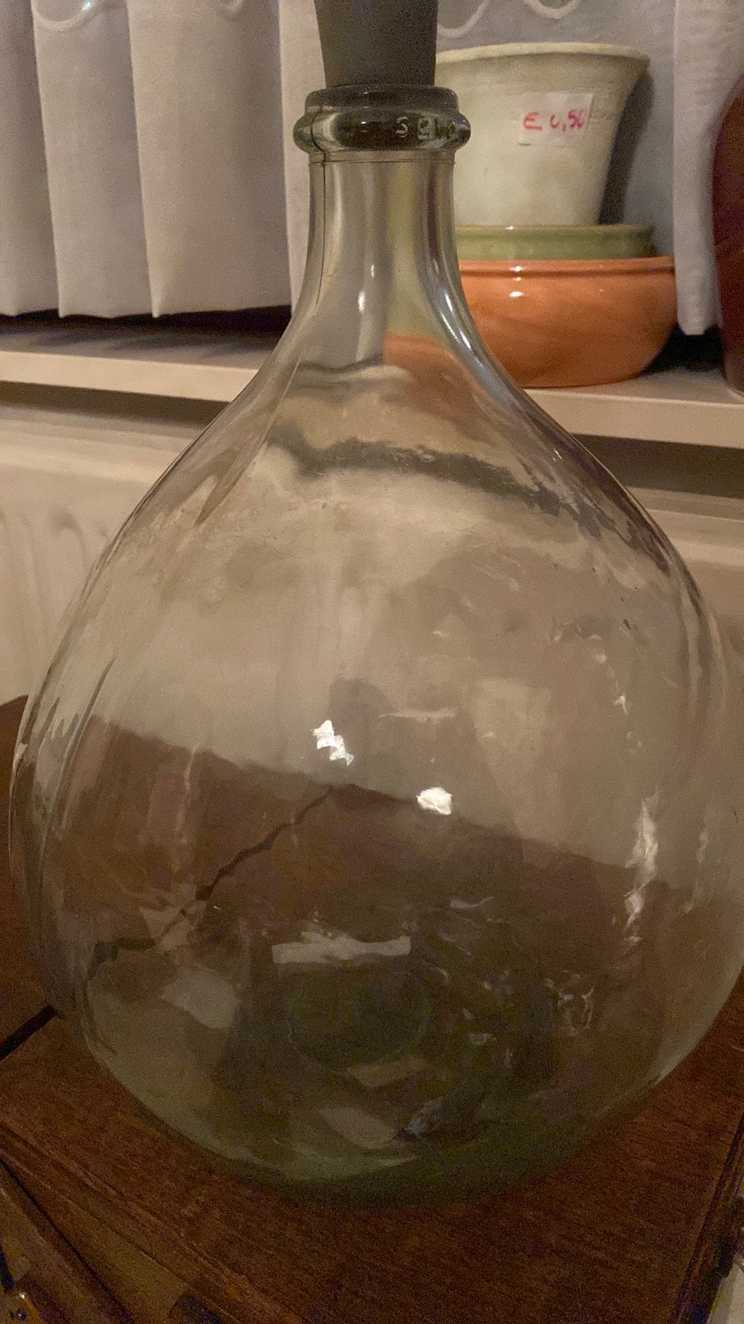 Dame jeanne 10 liter, 87 cm, Enlèvement, Convient pour l'extérieur, Verre