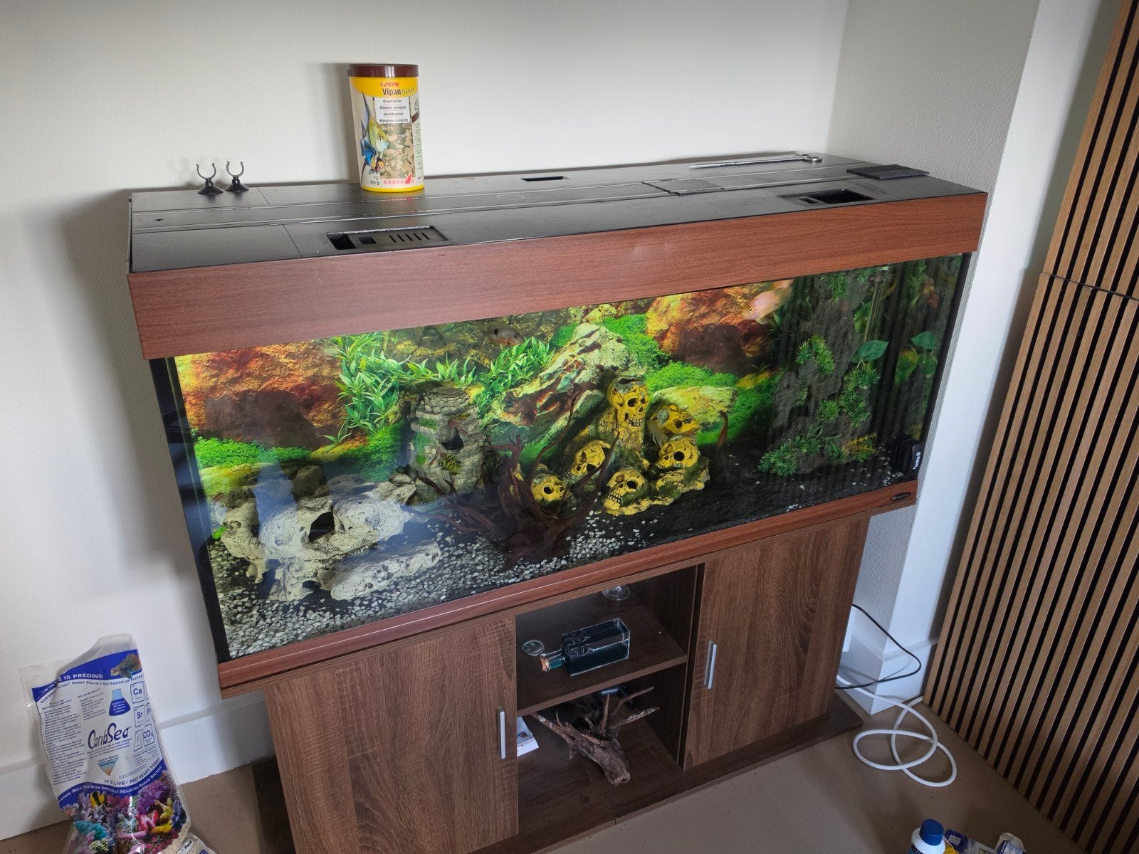 Aquarium 240 liter en toebehoren., Dieren en Toebehoren, Ophalen, Pomp, Decoratie, JBL