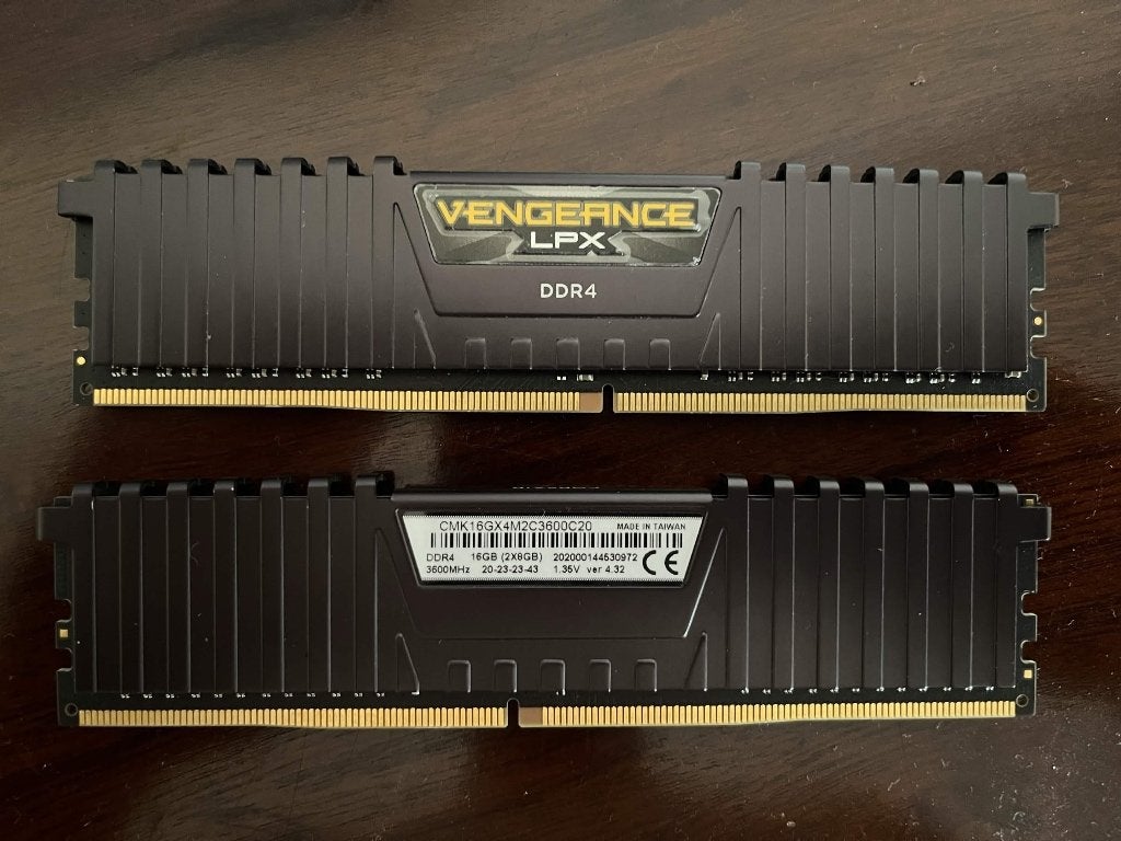 Corsair vengeance DDR4 16GB kit (2xgb) 3600Mhz, Computers en Software, RAM geheugen, DDR4, Ophalen of Verzenden, Zo goed als nieuw