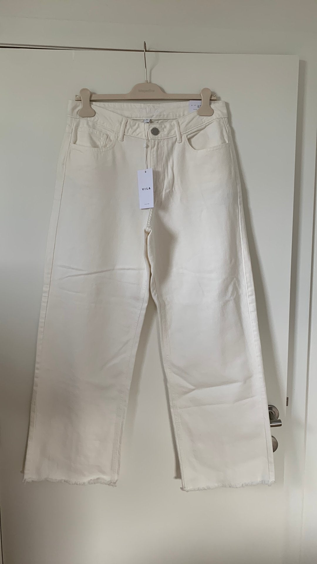 Jeans Vila,maat 40/30,wit,nieuw (nieuwprijs 49,99€ ticket), Maat 38/40 (M), Wit, Nieuw, Ophalen of Verzenden