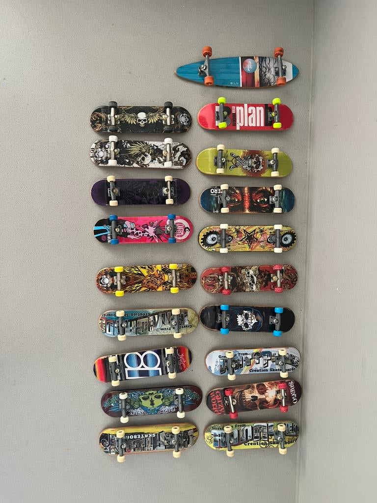 19 Tech Deck skateboards, Ophalen, Gebruikt