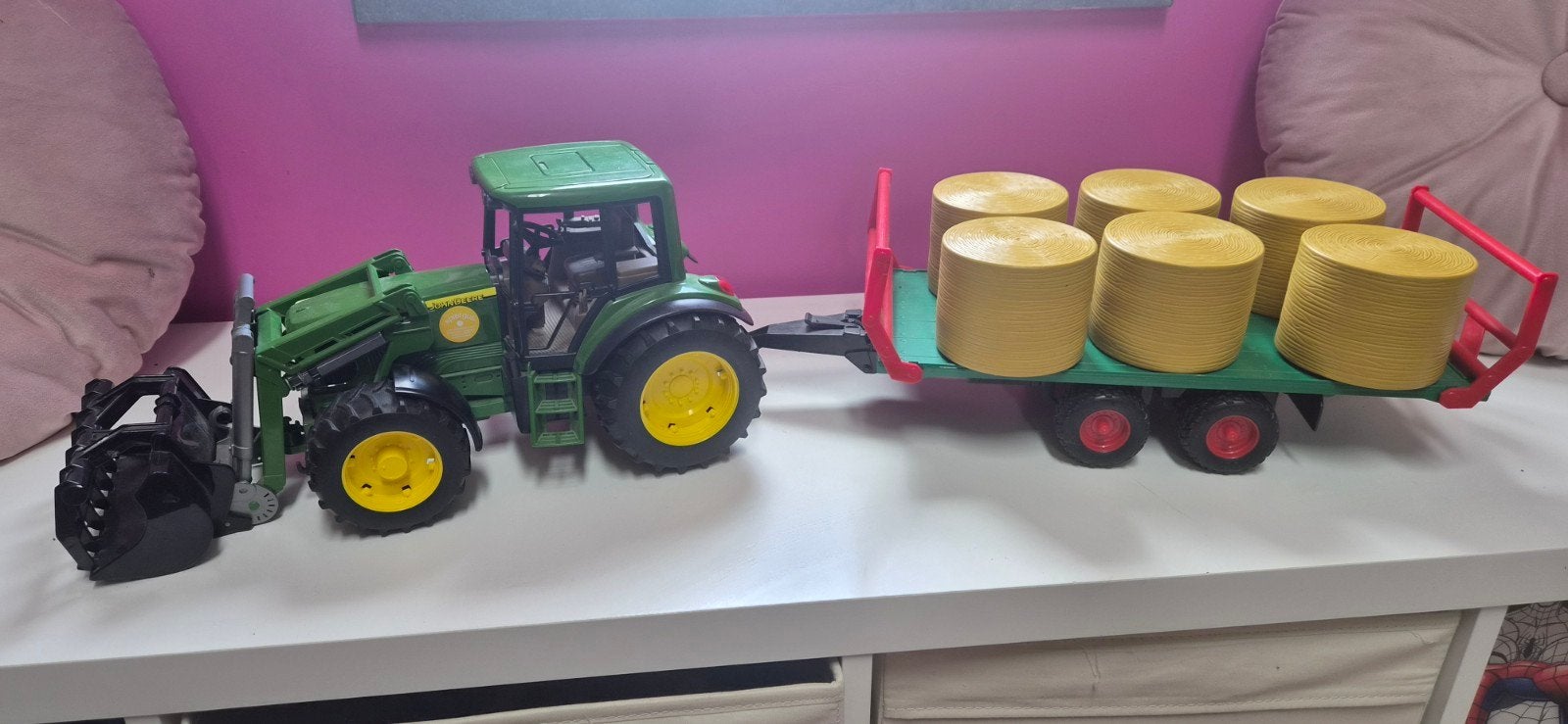 tractor met kar, Kinderen en Baby's, Ophalen of Verzenden, Gebruikt