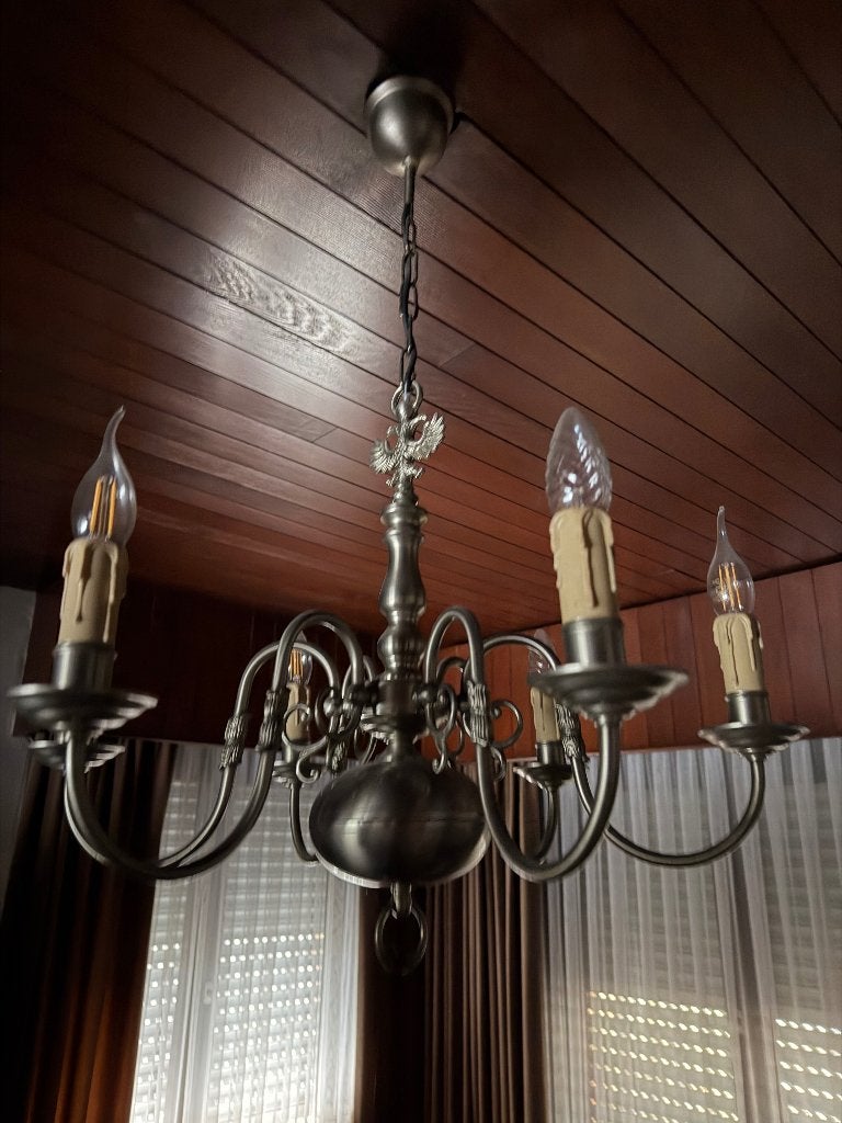 Lusters bieden, Huis en Inrichting, Ophalen, Gebruikt, Metaal, E14 (klein)
