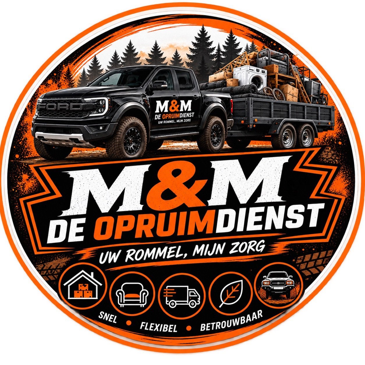 M&M de opruimdienst 24/7, Ophalen