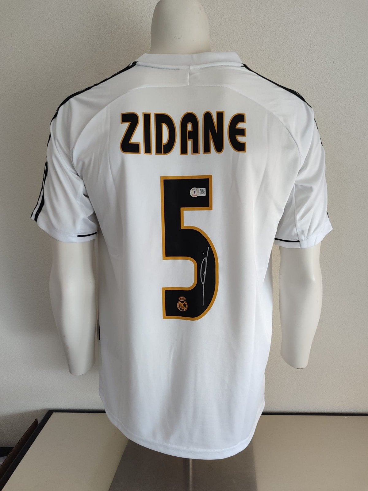 Maillot du Real Madrid signé par Zidane avec Beckett COA, Enlèvement ou Envoi, Maillot
