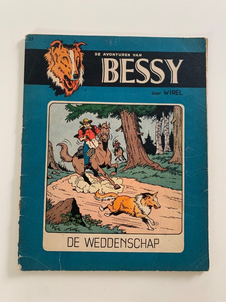 De weddenschap Originele oude Bessy-uitgave, Eén stripboek, Ophalen of Verzenden, Gelezen