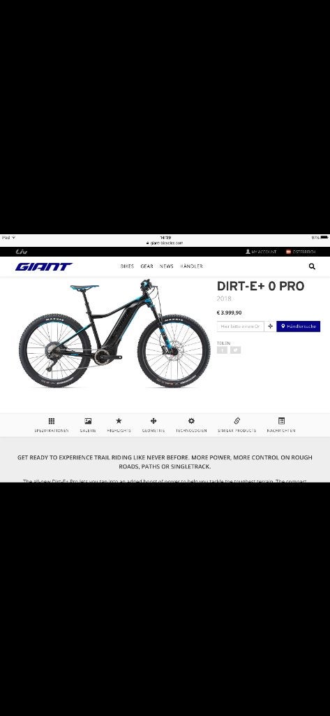 Electric mountainbike, Ophalen, Giant