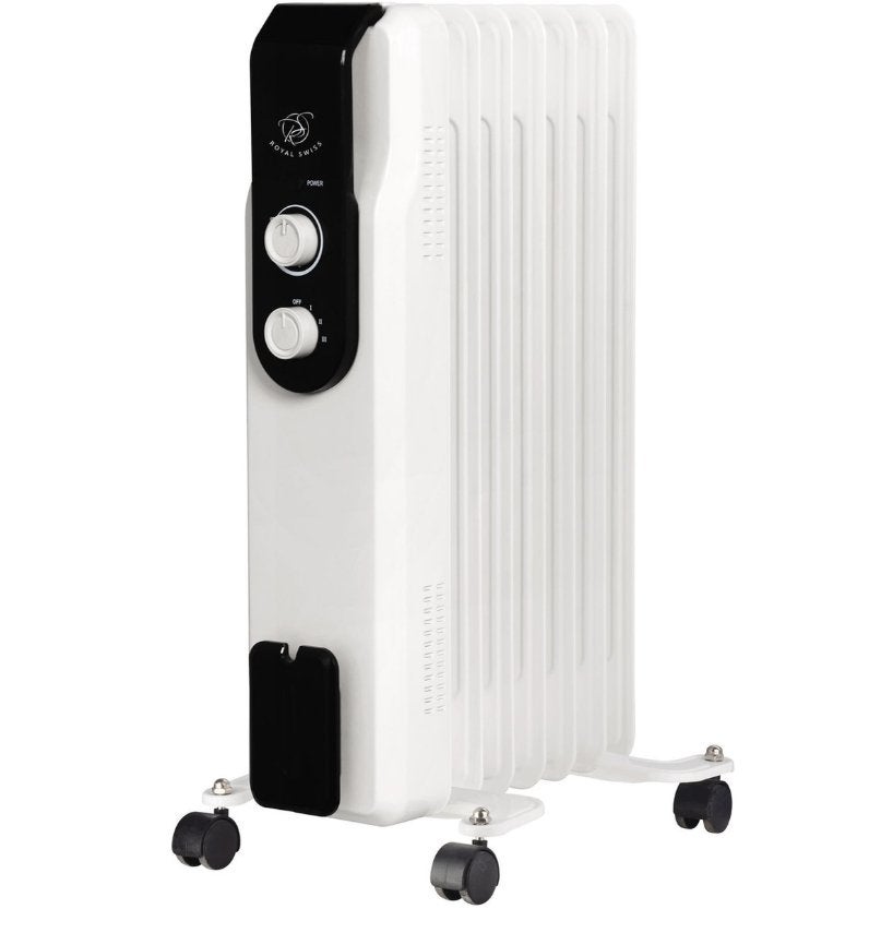 Oliegevulde Radiator op Wielen – Elektrische Verwarming, 30 tot 80 cm, Verzenden, Radiator, Nieuw