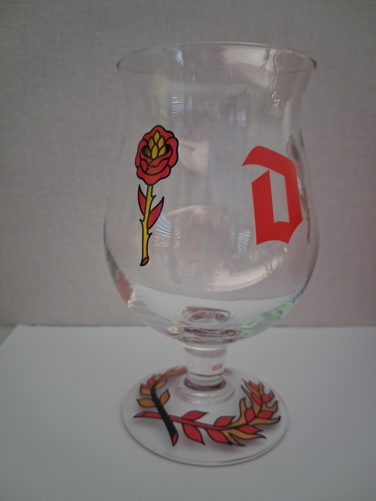 duvel glas win and create "D" nr 0550, Ophalen of Verzenden, Duvel