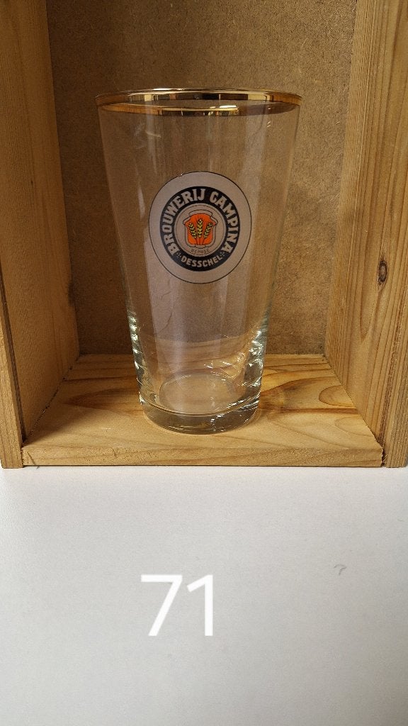 bierglas Campina (nr 71), Ophalen, Gebruikt, Glas of Glazen, Overige merken