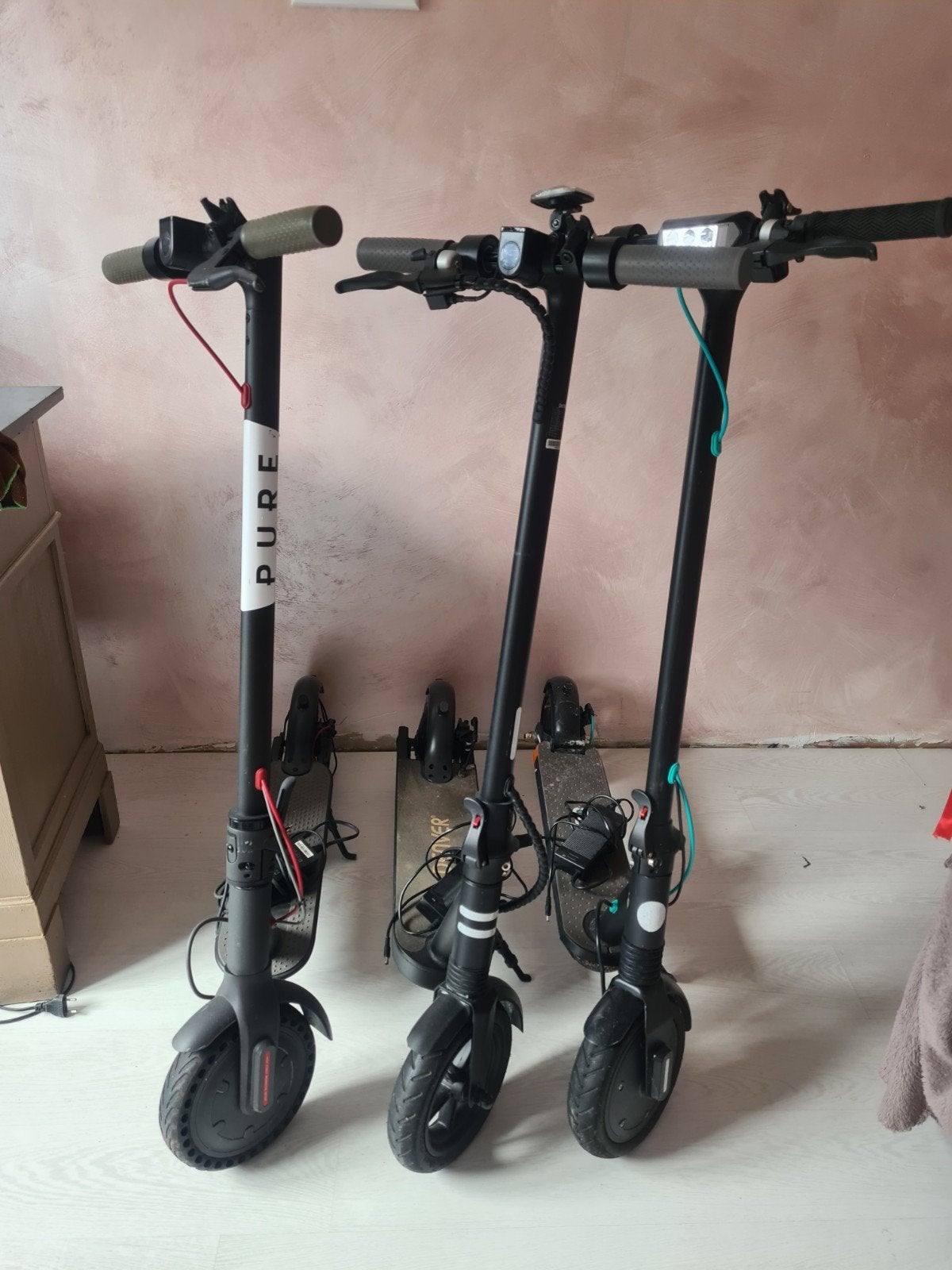 Lot de 3 trotinettes, Enlèvement, Utilisé, Step électrique (E-scooter)