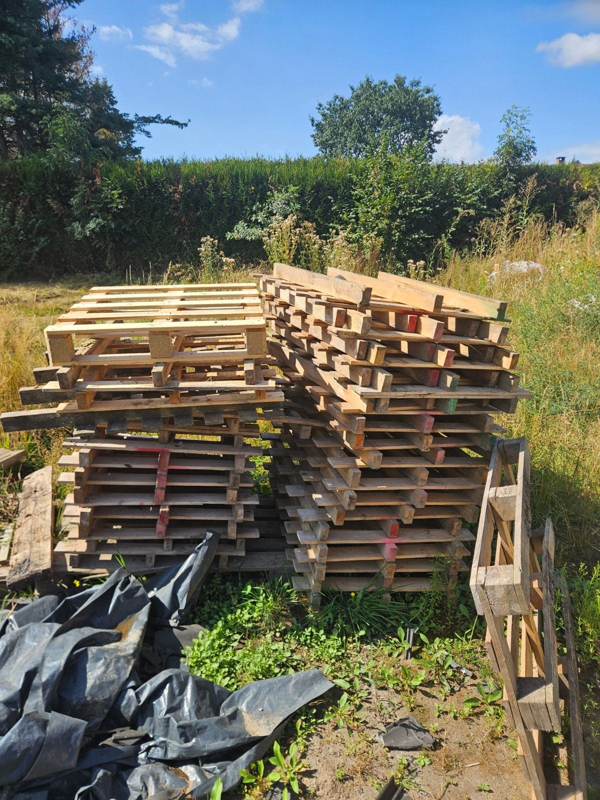 gratis paletten, Ophalen