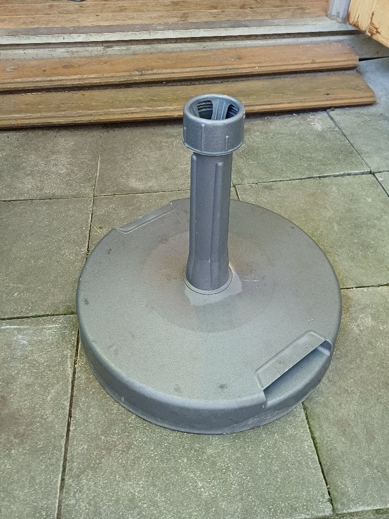 massieve parasolvoet grijs, Jardin & Terrasse, Enlèvement, Base de parasol