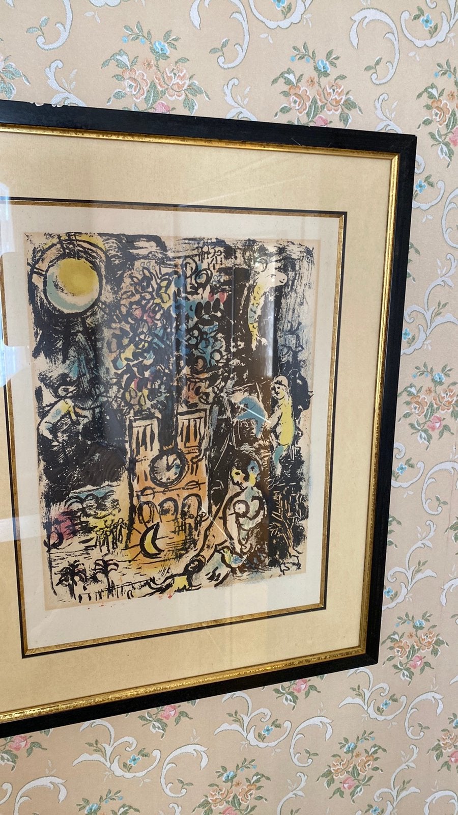 Lithographie de Marc Chagall, Encadré, Enlèvement