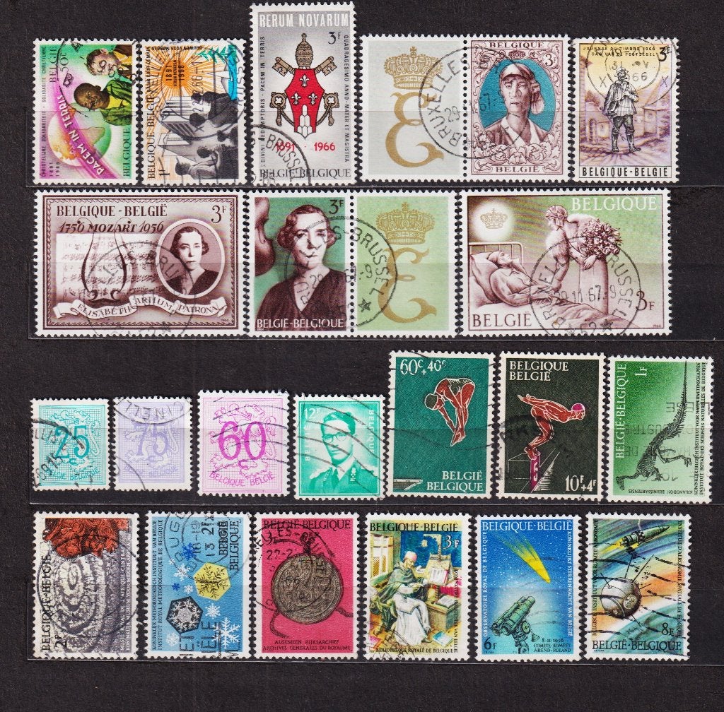Belgique 1965 année complète oblitéré, Envoi, Affranchi, Oblitéré