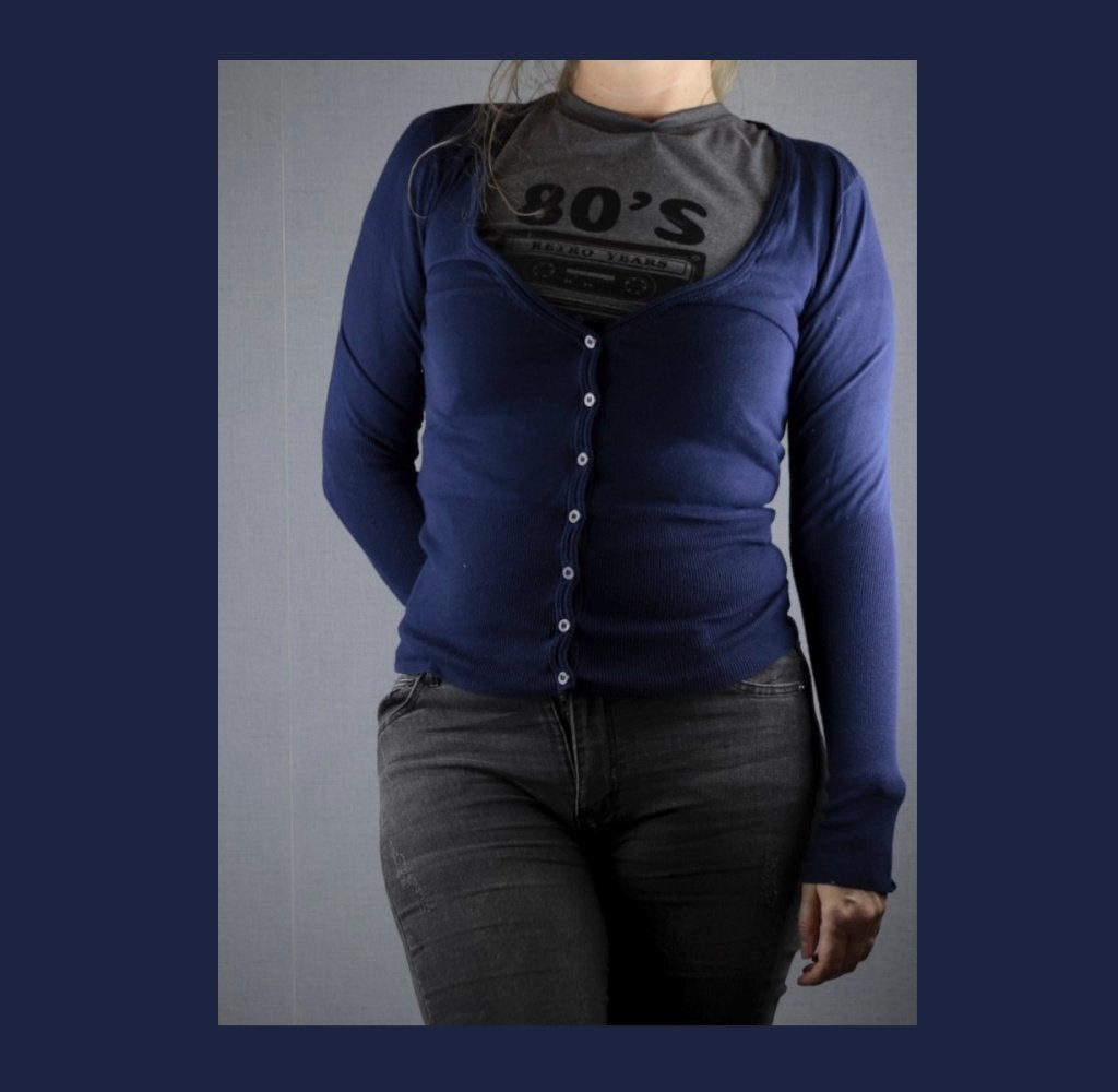 Donkerblauwe gilet van Bershka - Maat large, Vêtements | Femmes, Enlèvement ou Envoi, Bleu