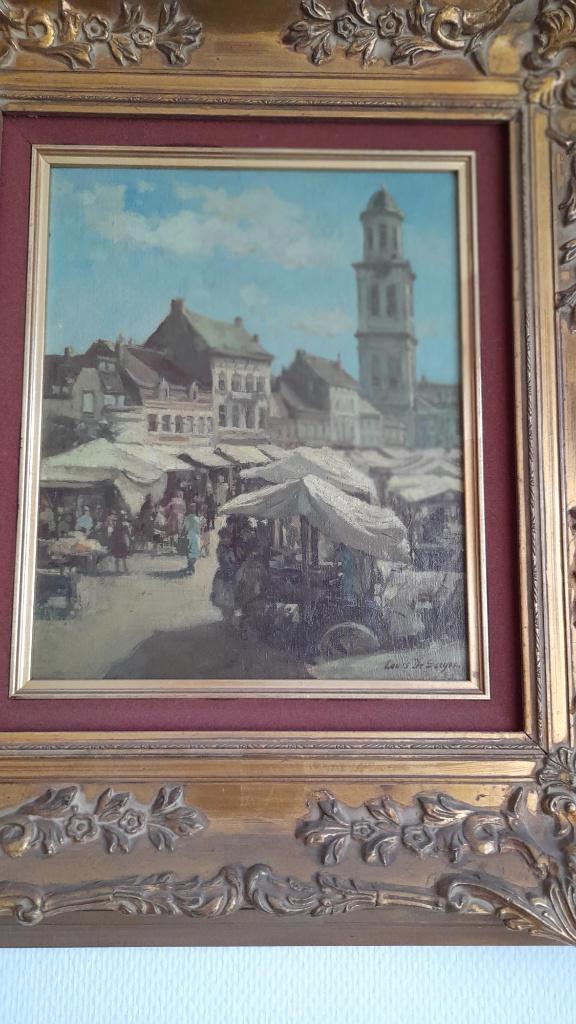 Schilderij Louis De Saeger, Antiek en Kunst, Ophalen