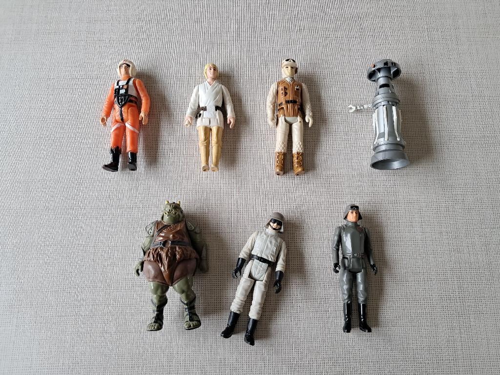 Vintage Star Wars lot 73 Luke XW, Luke Farmboy, AT-ST,, Ophalen of Verzenden, Gebruikt, Actiefiguurtje