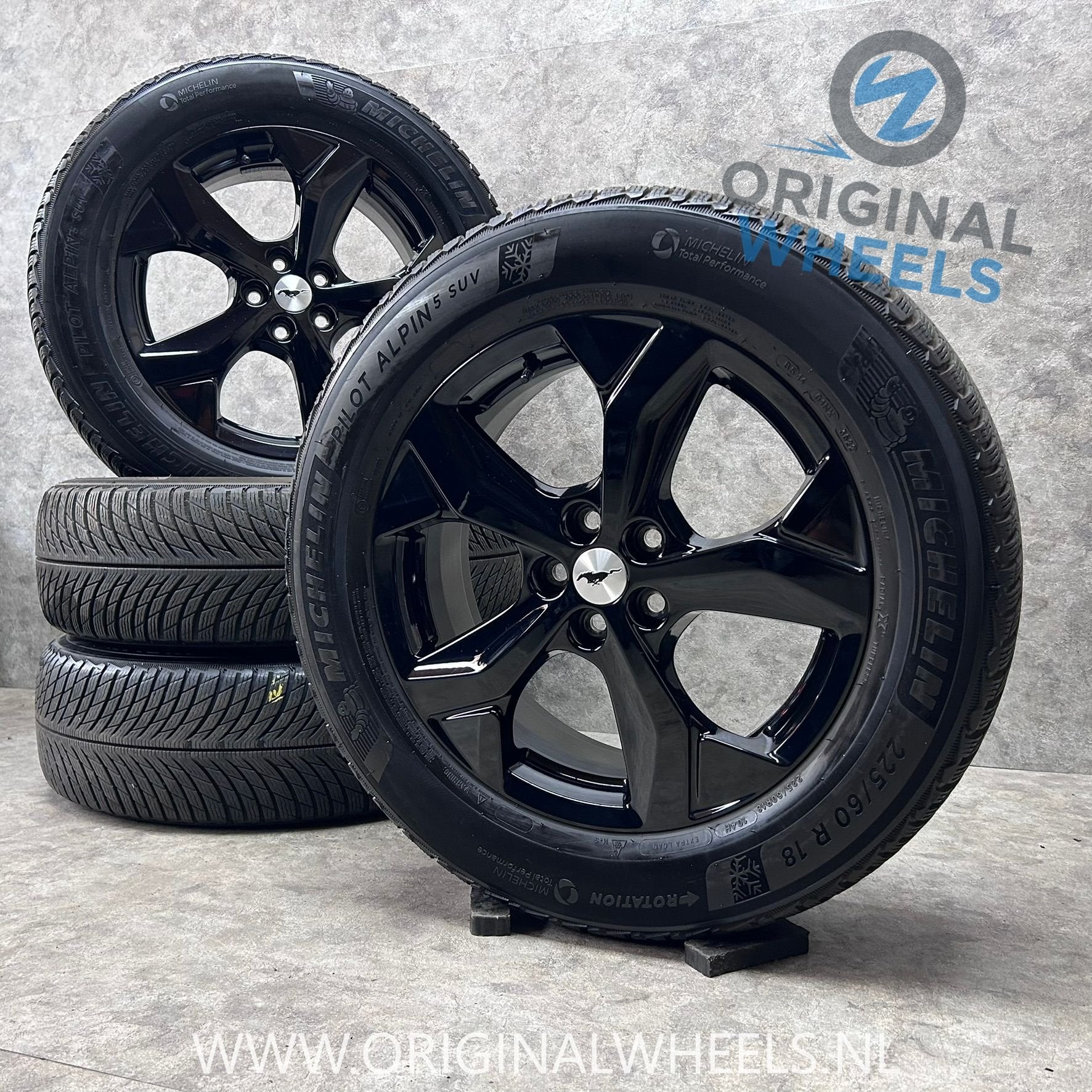 18 inch originele velgen + winterbanden Ford Kuga 3 Mustang, Auto-onderdelen, 18 inch, Gebruikt, -, -