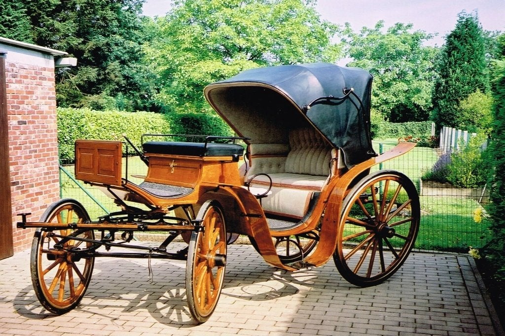 Antiek rijtuig, volledig gerestaureerd !, Dieren en Toebehoren, Zo goed als nieuw, Wagonette, Paard