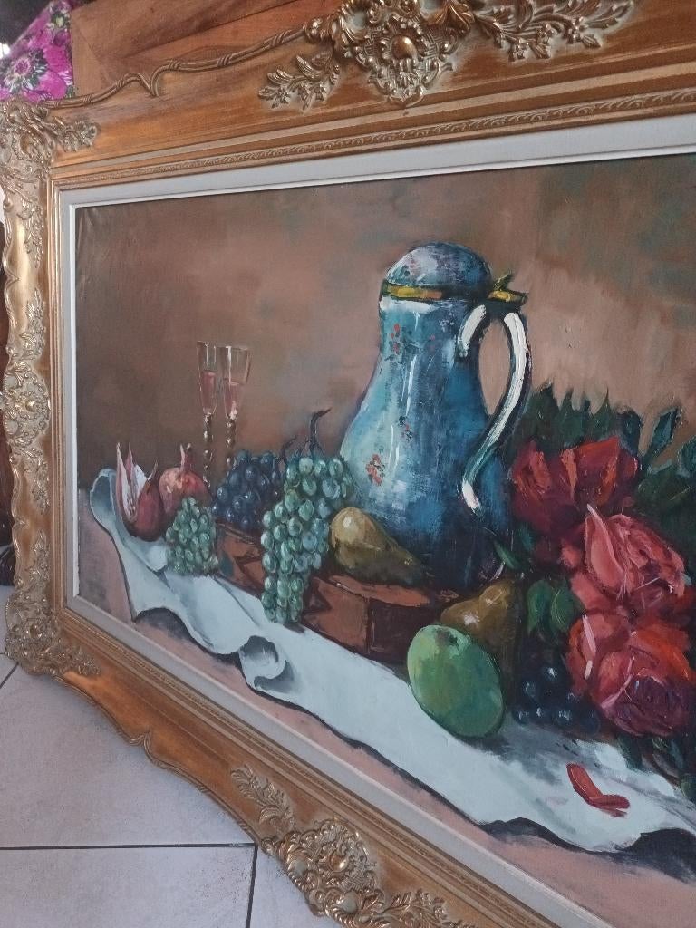 Schilderij schoemans octaaf, groot , prachtig stuk., Antiquités & Art, Art | Peinture | Classique, Enlèvement